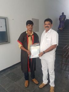 Chairman Felicitates children on graduation