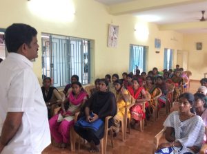 Chairman addressing the students