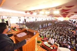 Dr. B. Ramaswamy addressing the audience