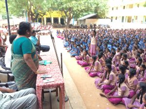Tmt.Tamilarasi, HR Specialist conducting workshop
