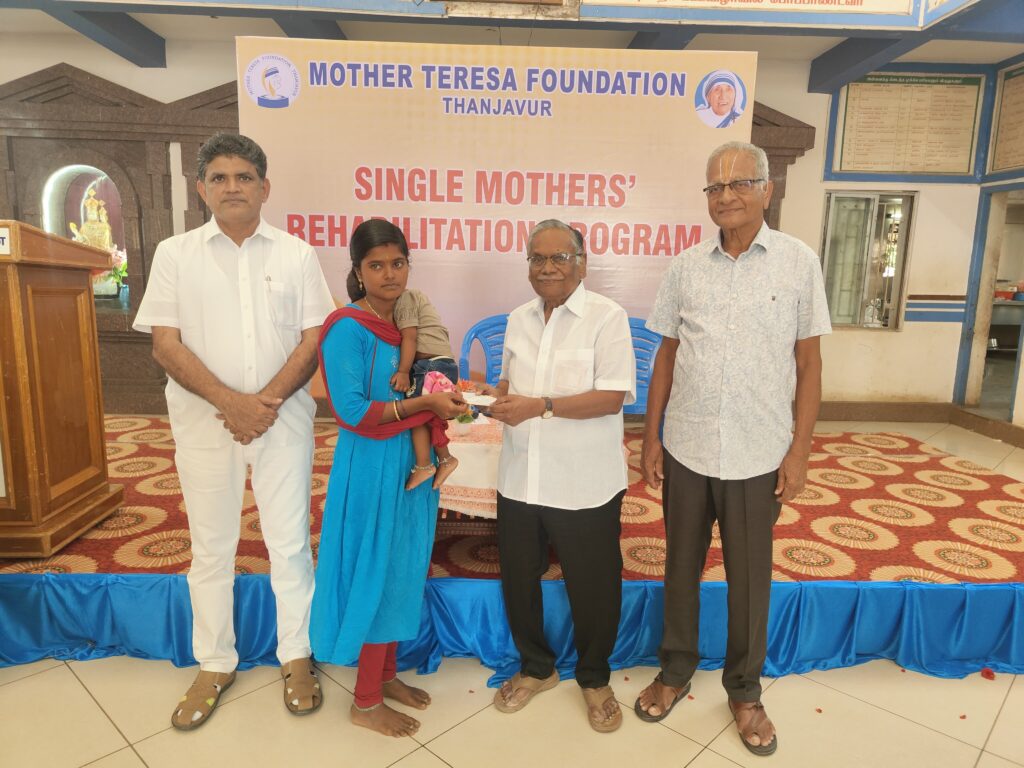 Scholarship distribution to children of single mothers during Rehabilitation Program