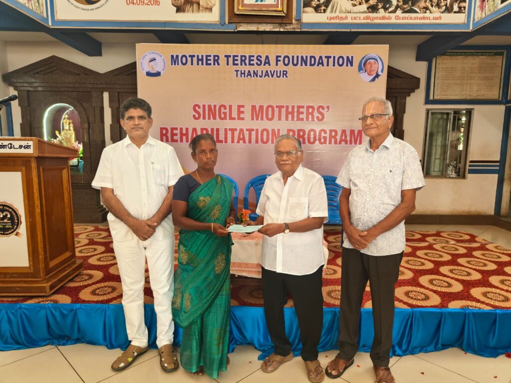 Scholarship distribution to children of single mothers during Rehabilitation Program