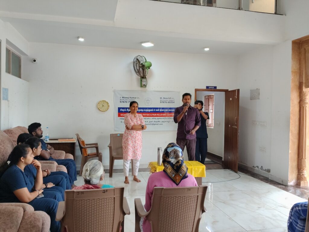 Physiotherapy Camp for Elderly at Joy Home